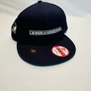 New Era Mens Snapback Hat Cap Black World Series 2015‎ Hat Genuine Merchandise